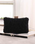 Image of a Beaded Evening Clutch, a sparkling and elegant accessory perfect for special nights and formal occasions.