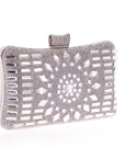 a Diamond-Studded Evening Clutch, an exquisite accessory adorned with dazzling diamonds, perfect for formal events and special occasions.
