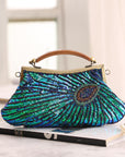 a Vintage Handcrafted Evening Bag, an elegant and timeless accessory perfect for formal occasions and special events.