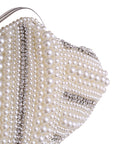 a Pearl Clutch, a classic and elegant accessory perfect for formal occasions and special events