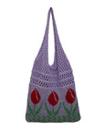 Artistic Crochet Shoulder Bag with Bohemian Vibes, an eco-conscious fashion choice