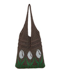 Artistic Crochet Shoulder Bag with Bohemian Vibes, an eco-conscious fashion choice