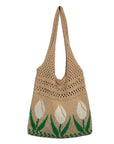 Artistic Crochet Shoulder Bag with Bohemian Vibes, an eco-conscious fashion choice