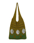 Artistic Crochet Shoulder Bag with Bohemian Vibes, an eco-conscious fashion choice