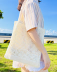 Unique Crochet Shoulder Bag with a Vintage Touch, a standout fashion statement.