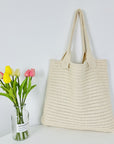 Boho-Chic Crochet Shoulder Bag, perfect for free spirits and conscious shoppers.