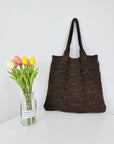 Stylish Crochet Shoulder Bag with a Relaxed Vibe, ideal for everyday use.