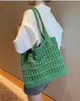 Eco-Friendly Fashion: Crochet Shoulder Bag for Green Living.