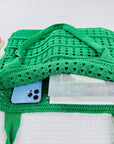 Eco-Friendly Fashion: Crochet Shoulder Bag for Green Living.