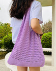 Crochet Tote Bag in Soft Neutrals, an eco-friendly addition to your wardrobe.