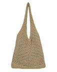 Crochet Tote Bag in Soft Neutrals, an eco-friendly addition to your wardrobe.