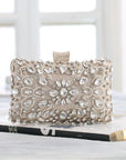 Womens Crystal Evening Clutch Bag Wedding Purse Bridal Prom Handbag Party Bag