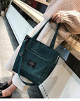 Get Ready for Your Next Adventure with Our Durable Corduroy Shoulder Bag