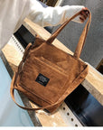 Get Ready for Your Next Adventure with Our Durable Corduroy Shoulder Bag