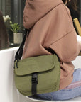 Travel in Style with Our Spacious and Lightweight Canvas Crossbody Bag