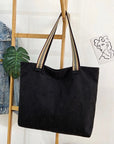 Stay Organized and Prepared with Our Roomy Corduroy Shoulder Bag