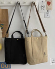 Stylish and Practical Canvas Satchel with Adjustable Strap