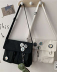 Trendy Canvas Bag with Adjustable Strap