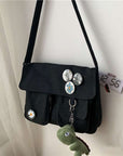 Trendy Canvas Bag with Adjustable Strap