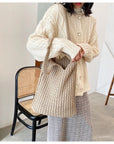 Stay Chic and Sustainable with Our Handcrafted Crochet Shoulder Bag