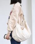 Roomy Canvas Crossbody Bag for Ample Storage