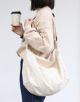 Roomy Canvas Crossbody Bag for Ample Storage