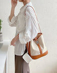 Durable Canvas Shoulder Bag with Stylish Details