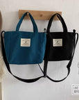 Crossbody Canvas Cotton Bags-Canvas Tote Bag-Corduroy Shoulder Bags- Messenger Bag-Everyday Bag- Casual Bag-Gift For Her