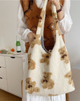 Stay Cute and Cozy with Our Fluffy Shoulder Bag
