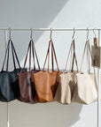 Vegan Leather Shoulder Bag Soft Leather Tote