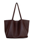 Vegan Leather Shoulder Bag Soft Leather Tote