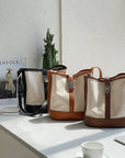 Durable Canvas Shoulder Bag with Stylish Details