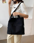 Practical Canvas Crossbody Bag with Multiple Compartments