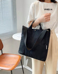 Practical Canvas Crossbody Bag with Multiple Compartments