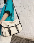 Unisex Canvas Crossbody Bag for Gender-Neutral Style