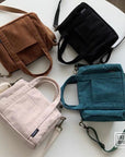 Effortlessly Cool: A Corduroy Crossbody Purse for Trendsetters