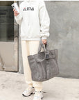 Functional Canvas Tophandle Shoulder Bag