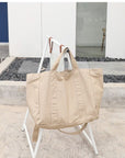 Functional Canvas Tophandle Shoulder Bag