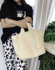 Effortlessly Cool Canvas Top Handle Bag