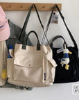 Casual and Chic Canvas Bag with Adjustable Strap