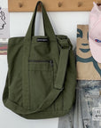 Roomy Canvas Bag with Adjustable Strap for Everyday Use