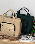 Classic Canvas Messenger Bag with Adjustable Strap: Perfect for Work or Play
