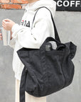 Functional Canvas Tophandle Shoulder Bag