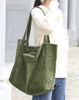 Stay Practical and Fashionable with Our Versatile Corduroy Shoulder Bag