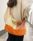 Minimalist Canvas Dumpling Bag with Adjustable Strap
