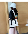 Versatile Canvas Tote with Top Handle and Adjustable Strap