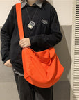 Urban Canvas Crossbody Bag for City-Savvy Style