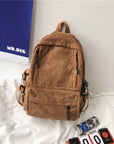 Stylish and Durable Corduroy Backpacks for School, Work, and Travel
