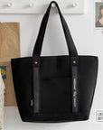 Casual Canvas Top Handle Shoulder Bag