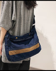 The Ideal Travel Companion: Our Spacious and Functional Denim Crossbody Bag